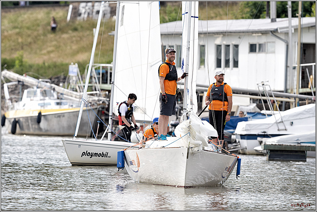 100 Jahre Rheinwoche 2022 - 2. Wettfahrt  Hitdorf - Duesseldorf, 03.06.2022,